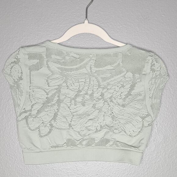 Out from under mesh mint crop top - Picture 3 of 3